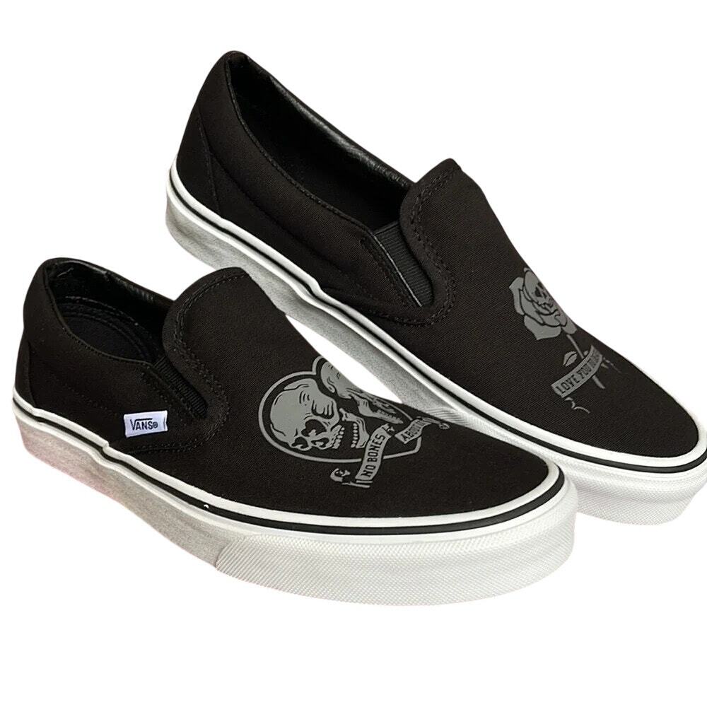 Vans Classic Slip-0n Love You To Death Mens Size 12